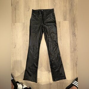 Zara Black Flare Wide Leg Jeans